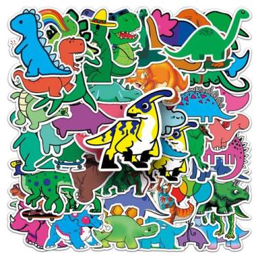 Imagem de Adesivos Cute Dinosaur Cartoon Animal Decalques de vinil x50 - Yiweisa
