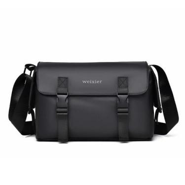 Imagem de Bolsa Messenger em couro PU impermeável para homens e mulheres - yiwei