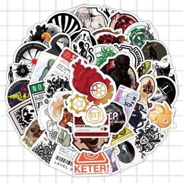 Imagem de Pacote de adesivos Creepy Science Fiction SCP Inspired x60 - yiweisai