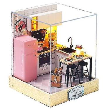 Imagem de Móveis modelo de madeira em miniatura Doll House Cutebee DIY - Gloome 
