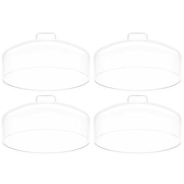 Imagem de 4 Cúpulas para Prato de Bolo Natural Tampa de Plástico 31cm Haus Concept