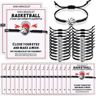 Imagem de Pulseira Crowye Basketball Charm Party Favors, 50 unidades para adoles