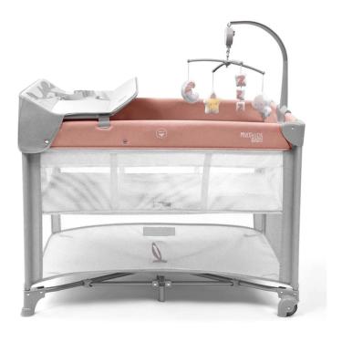 Imagem de Berço Desmontável 0-15kg Multikids Baby Daydream Rosa BB389