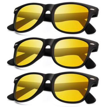 Imagem de Óculos de visão noturna KALIYADI polarizados de amarelo (pacote com 3)