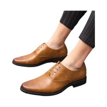 Imagem de Sapatos Masculinos De Couro Estilo Britânico, Sem Cadarço, Com Borlas,