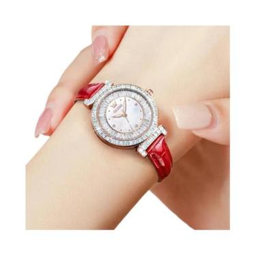 Imagem de Relógio De Quartzo À Prova d'Água Para Mulheres Com Mostrador Luminoso