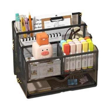 Imagem de Organizador De Mesa Em Metal, Suporte Para Arquivos, Prateleira De Mat