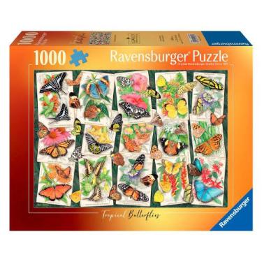 Imagem de Puzzle 1000 Peças Mosaico de Borboletas Ravensburger 12001084