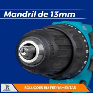 Imagem de Furadeira Parafusadeira 18V DHP490Z Makita Torque 65Nm Mandril 13Mm 19