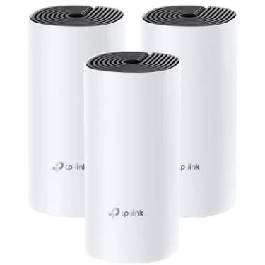 Imagem de Kit com 3 Roteadores Gigabit Wifi TP-Link Rede Mesh AC1200 Mbps, Dual Band, 2.4Ghz e 5.0Ghz 3 em 1 DECO M4