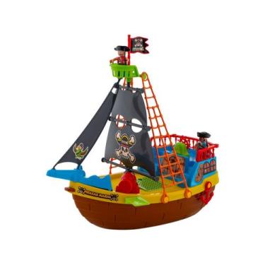 Imagem de Navio De Pirata Brinquedo Infantil Barco De Montar 23 Peças - Maral