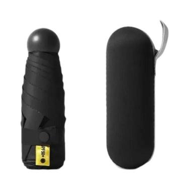 Imagem de Guarda-chuva De Bolso Feminino Anti-UV De Dupla Utilização Com Proteçã