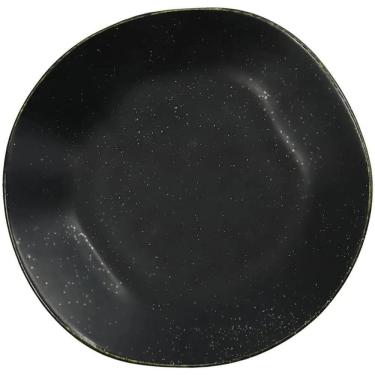 Imagem de Prato Fundo Ryo Volcano 1 Peça Porcelana Ondulado para Massas Preto