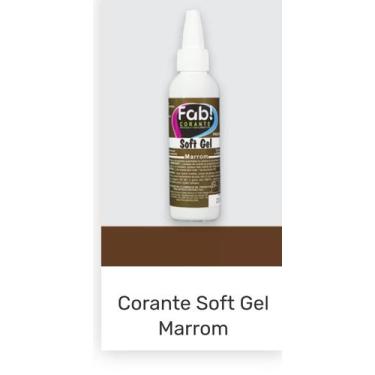 Imagem de Corante Soft Gel Marrom - FAB , 25g
