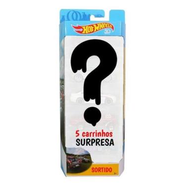 Imagem de Pack Com 5 Carrinhos Hot Wheels Surpresa Mattel Crianças