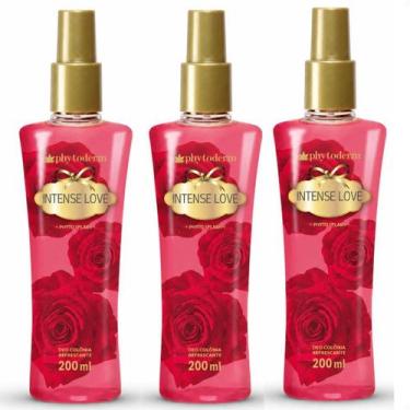 Imagem de Kit Phytoderm Intense Love: 3 Body Spash Deo Colônia 200ml