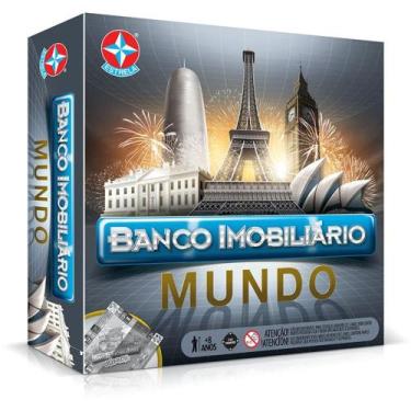 Imagem de Jogo de Tabuleiro Banco Imobiliario Mundo - Estrela