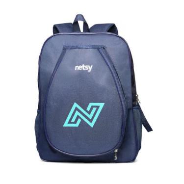 Imagem de Bolsa Raqueteira Mochila Beach Tenis Raquete Netsy, Azul marinho