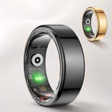 Imagem de Anel Inteligente Smart Ring Monitor Saúde Esporte Sono - - TMT, Preto,