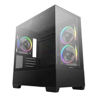 Imagem de Gabinete Gamer Deepcool CG380 3 Fans S/Fonte Micro-ATX Gen2 ARGB Vidro