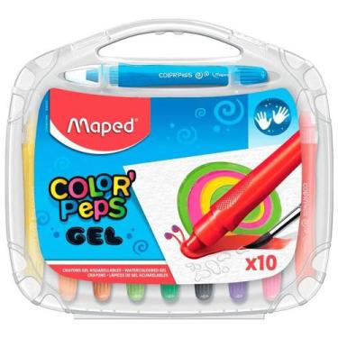 Imagem de Giz Gel Aquarelável Color'Peps Maleta com 10 Cores - Maped