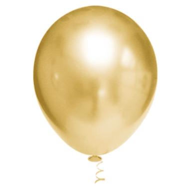 Imagem de BALÃO PLATINO REDONDO - OURO - PIC PIC Nº 09 - Pacote com 25 unidades