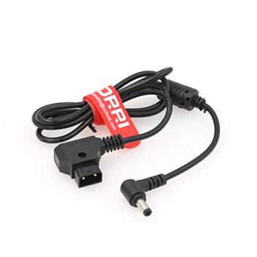 Imagem de DRRI Cabo de alimentação D-Tap macho para DC Barrel 5,5 x 2,5 mm de ângulo reto para assistência de vídeo 4k/monitor pequeno HD (W 2,5 DC barril)