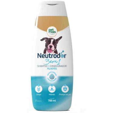 Imagem de Shampoo e Condicionador Petmais 3 em 1 Neutrodor para Cães Filhotes - 700 mL