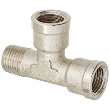 Imagem de Parker Adaptador 0917 00 21, latão banhado a níquel, camiseta BSPT e BSPP macho e fêmea, R1/2 e G1/2