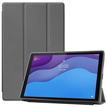 Imagem de Capa protetora para tablet Para a guia Lenovo. M10 HD (2ª Gen) 10.1 2020 Tb- (x306f) Tampa do caso da tabuleta, macia Tpu. Capa de proteção com auto vigília/sono Estojos para Tablet PC (Color : Gr