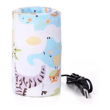Imagem de Aquecedor Mamadeira Leite Bebe Passeio Usb Portátil (Animais Coloridos)