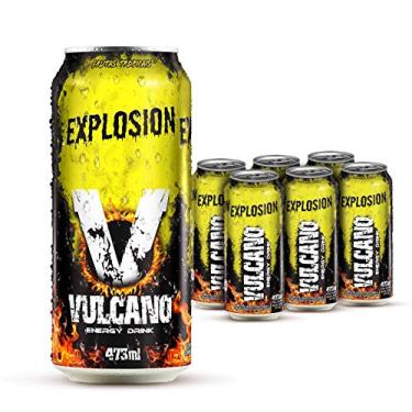 Imagem de Energético EXPLOSION / Frutas Tropicais - Vulcano Energy Drink - Six pack com 6 latas de 473ml