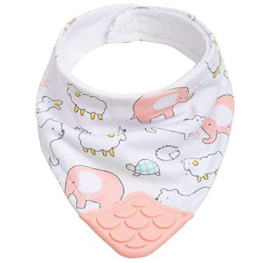 Imagem de BUBA Bandana Com Mordedor Animais - Rosa, Modelo: 15285
