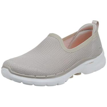 Imagem de Skechers Feminino, Gowalk 6 - Clear Virtue Slip-On, Natural, 11