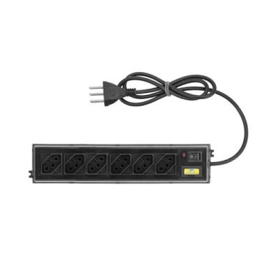 Imagem de Filtro Linha Elite 06 Tomadas Preto