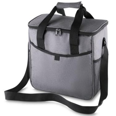 Imagem de Bolsa Térmica 16 Litros Fresh Topget, Cinza Mesclado