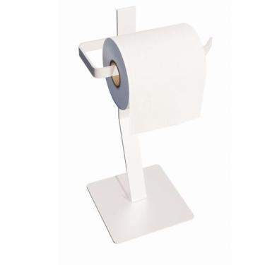 Imagem de Porta Papel Higiênico Chão Papeleira Banheiro Lavabo Branca - Big Hous
