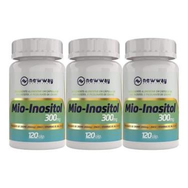 Imagem de 3x Mio Inositol 120 Cápsulas 300mg - New Way