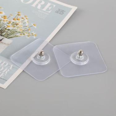 Imagem de Kit 2 Ganchos Adesivos Multiuso prático sem furos na parede - Yaay