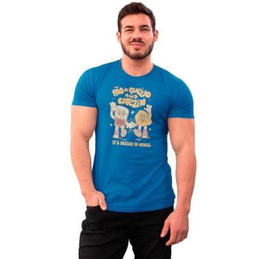Imagem de Camiseta Pão De Queijo e Cafezim é Melhor em Minas Engraçada Meme Unis