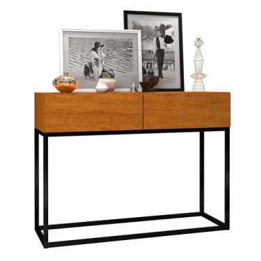 Imagem de Aparador Eros 90cm  Naturale Estilo Industrial - LCN Moveis, Naturale/