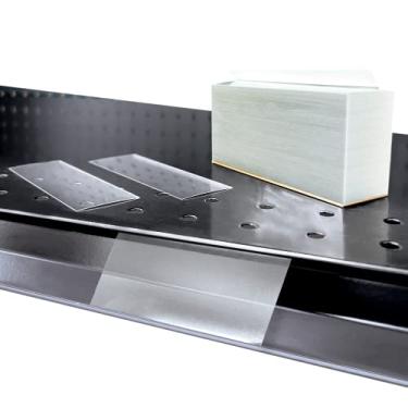 Imagem de Fichas de suporte de etiqueta Price Data Channel, etiquetas de plástico transparente, 7 cm C x 3,18 cm A, 10 mm de espessura, borda de prateleira de gôndola, reutilizável, feito para moldagem de prateleira de ponto de compra pela Clip Strip Corp.