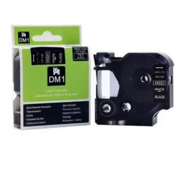Imagem de Fita Compatível P/ Rotulador Dymo 12mm D1 45021 Preta/branco - X-Full 