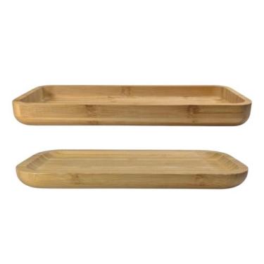 Imagem de Bandeja Retangular De Bambu 2 Modelos Para Seu Café Perfeito - Euro Ho