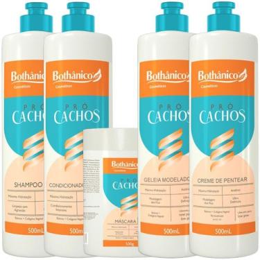 Imagem de Kit Pró Cachos Completo 5 Itens 500ml Bothanico - Bothânico