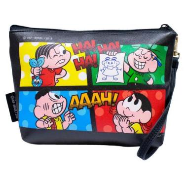 Imagem de Necessaire Turma Da Mônica Personagens 22cm Preto  - Taimes