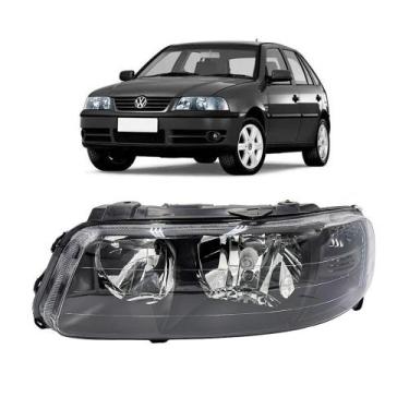 Imagem de Farol Saveiro G3 Gol Parati Duplo 99 A 2005 Máscara Negra - Cambuci