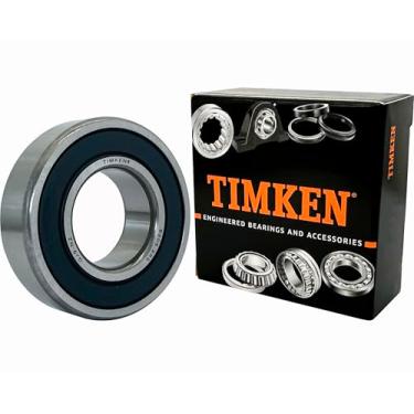 Imagem de TIMKEN 2 Pacotes 6205-2Rs Rolamentos de Vedação de Borracha Dupla 25X52X15Mm Pré-Lubrificados e Desempenho Estável e Rolamentos Rígidos de Esferas com Boa Relação Custo-Benefício