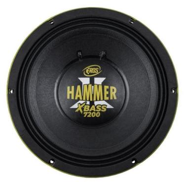 Imagem de Alto Falante Eros 12 Pol. Hammer Xbass 7200 3600w Rms Amarelo Sub Grav