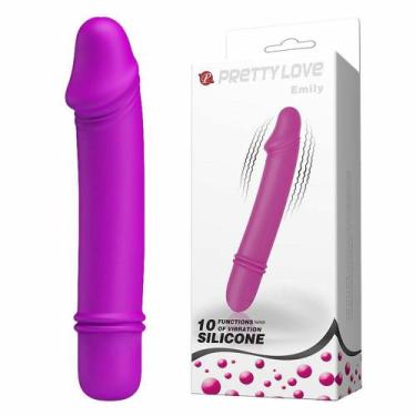 Imagem de Vibrador em formato de pênis em silicone com 10 modos vibração sexy im